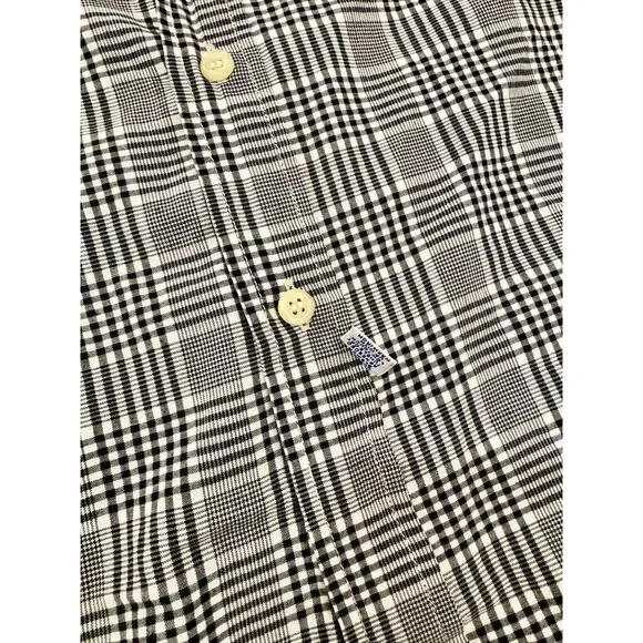 POLO Ralph Lauren Plaid Button Down Short Sleeve Shirt Logo Men’s XL FLAW Preppy - Picture 8 of 16